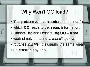 OpenOffice error. Fix it Now