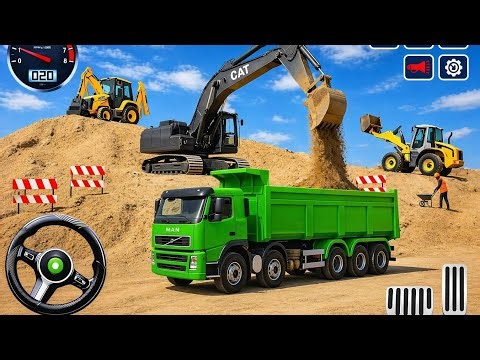 Real City Construction Simulator 3D Gameplay | Excavator Action🔥