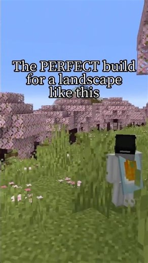 The PERFECT build for a cherry blossom biome in Minecraft #fyp #minecraft #minecraftmemes