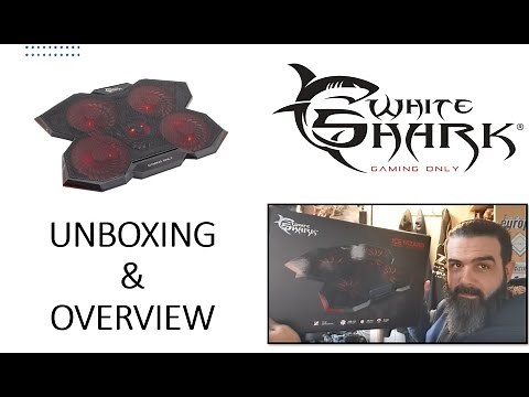 White Shark - ICE WIZARD - Laptop Cooling Stand Unboxing Overview