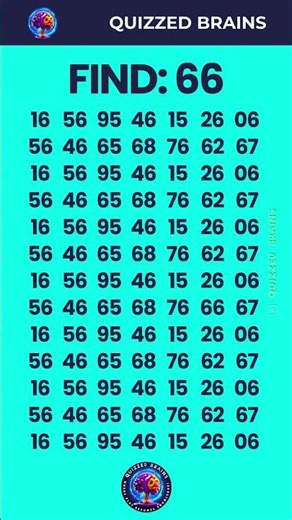 Finding 66 Will Train Your Brain #tricky #challenge #test