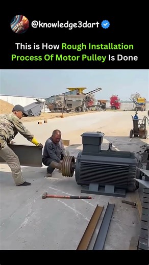 This is How Rough Installation Process Of Motor Pulley Is Done