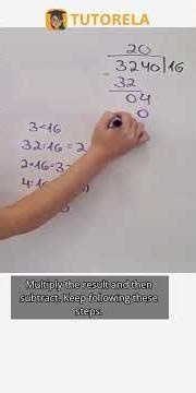 Long Division Made Easy: 3240 ÷ 16 Explained #Math #ArithmeticOperations #LongDivision