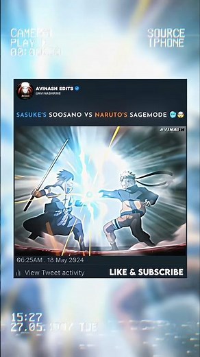 Sasuke'S Susaano Vs Naruto'S Sagemode 🥶🤯