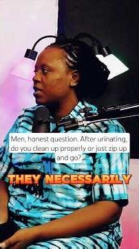 Do men need to clean up after urinating or just zip up and go? #MensHealth #HouseOfUtterance #Shorts