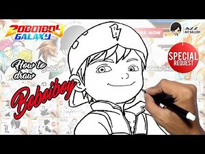 How to draw Boboiboy step by step
