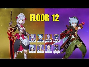 Noelle Double Pyro & Razor Overload | Genshin Impact 6.2 Spiral Abyss Floor 12