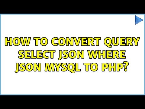 How to convert query select json where json mysql to php?