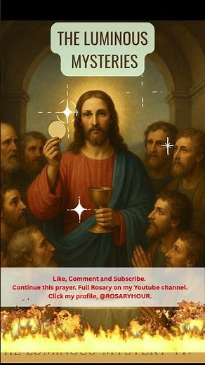 Luminous Mysteries - Virtual Rosary @Rosaryhour EP88 The Institution of the Eucharist