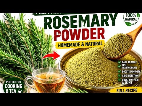 How To Make Rosemary Powder At Home||Easy Homemade Spice &Tea