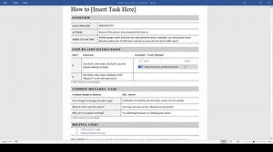 Quick How-to Guide Template (word, PDF) | Standard Operating Procedure Template, Human Resources Business Document, Employee Work Guidelines - Etsy
