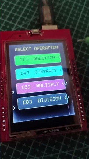 Kids Calculator using Arduino UNO and a TFT Touch Screen. A simple DIY