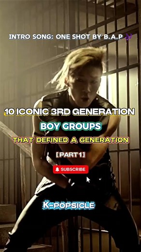 10 Iconic 3rd Generation Boy Groups (Part 1) #kpop #shorts