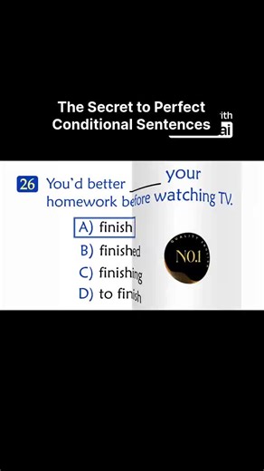 This might be the ultimate test for your English skills! Discovering some high-level grammar practice covering tricky conditional sentences and various tenses. The challenge is real: hit 80% on this quiz and you're officially crowned a Grammar Champion. Let's see if *you* can ace these tough questions designed for competitive exams! #EnglishGrammar #ConditionalSentences #LearnEnglish #GrammarQuiz #EnglishTest