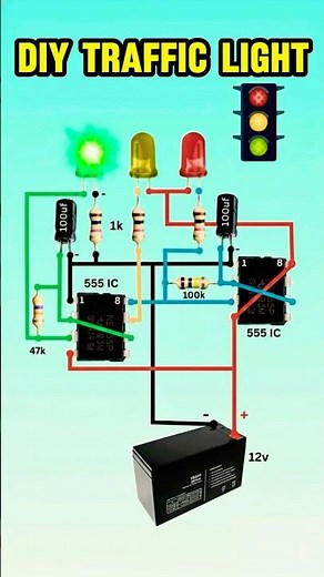 DIY 555 Timer Traffic Light