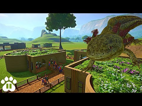 Finishing our Sustainable Exhibits with Axolotls! | Eco-Zoo | Planet Zoo Franchise Mode Ep9