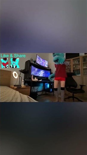 🐺 Furry Femboy Dancing to good Tekk, Amazing fursuit by @puzzozart | Hot Summer July 2026 (ASMR-ish)