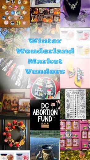 Art by Hellebora on Instagram: "Bundle up, babes! The 4th Winter Wonderland Market is next week 12/13 at @thewonderlanddc ❄️ Join us for a day of holiday shopping with festive art, winter decor, cozy drink specials & locally-made gifts at this annual neighborhood market & party. Comment what you’re looking to buy this gifting season 🎁 As always, I’m hosting a fundraiser raffle for @dcabortionfund, to bring critically needed giving into the shopping day— and offer y’all the chance to win bundles