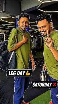Saturday ❌ Leg day 💪