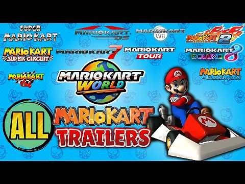 All Mario Kart Game Trailers (1992-2025)