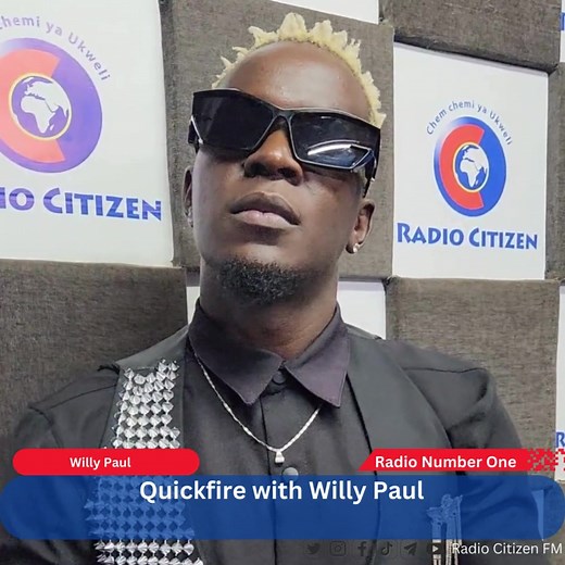Quickfire with #WillyPaul #RadiocitizenfM