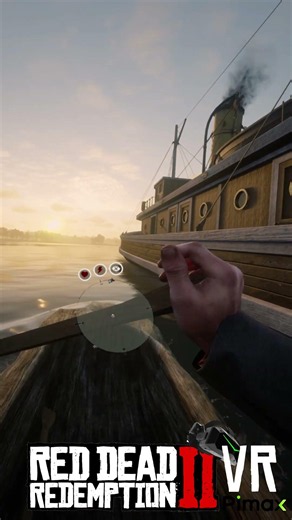 POV: Canoeing down the river in #RDR2 8K PCVR #vr #gameplay #youtubeshorts #shorts #canoeing #4k