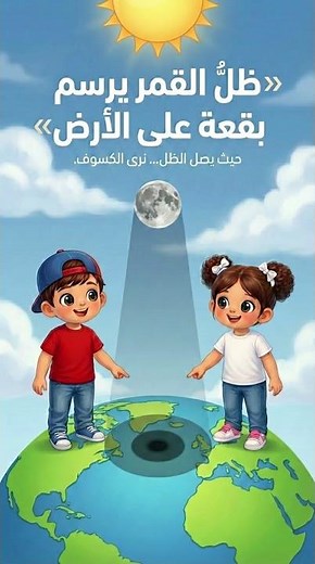 تعلًّم كيف يحدث كسوف الشمس 🌑☀️ مع لالا وبلبل