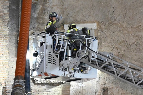 Worker dies after 11 hours trapped within partially collapsed medieval tower in Rome