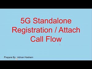 Packet Core - 5G Standalone (2) Attach / Registration Call Flow (Arabic)