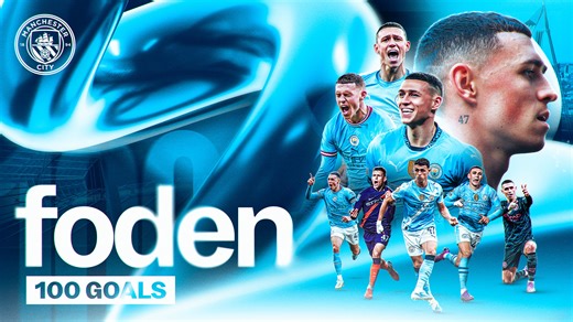 Foden becomes 20th man to 100 City goals