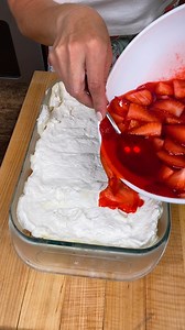 Classic dessert recipe you'll love ❤️ So light and refreshing, your going to want to make this treat for Valentine's Day and all year round, so good! #recipes #desserts #yummyfood | Randy & Mandy