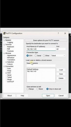 How to connect to Linux machine with an IP address using Putty?