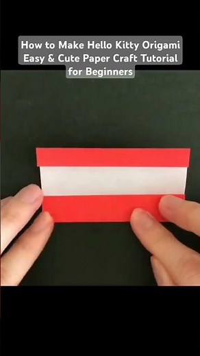 How to Make Hello Kitty Origami | Easy & Cute Paper Craft Tutorial for Beginners #Shorts