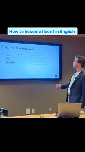 3 steps to become fluent in English Follow @englishattheready to improve your English fluency. | English At The Ready