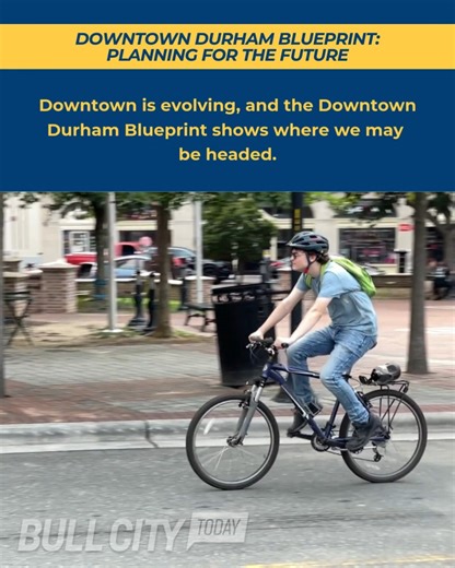 Downtown is changing, and the new Downtown Durham Blueprint lays out where we may be headed. Find out some of what’s in the plan and what could come next on Bull City Today. Downtown Durham Blueprint: Planning for the Future • Downtown is evolving, and the Downtown Durham Blueprint shows where we may be headed. • What it is: A future-focused guide on how downtown can expand, adapt and stay inviting for all. • Why it’s needed: Downtown has seen major growth over the past decade, and we need a cle