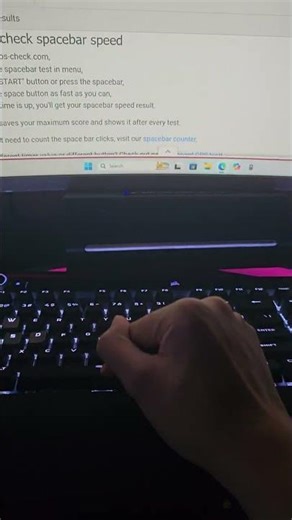 Just got 12.3 seconds per hit with my spacebar on CPS Check #viral #gamerboy #shorts #crazy #fyp