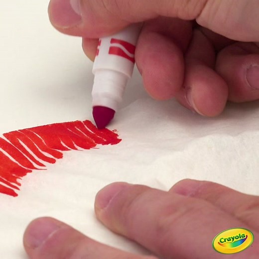 Cool Marker Art Process - Making Rainbow Art with Crayola Markers