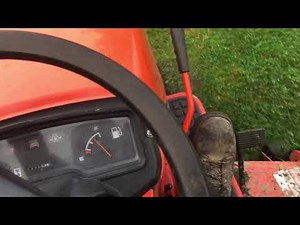 Mowing with the Kubota G1900