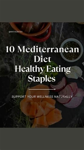 10 Mediterranean Diet Healthy Eating Staples Stock your kitchen with these 10 Mediterranean Diet aligned staples and make healthy eating effortless. 🌿 And while it’s true that planning every meal in advance can help you eat healthier, pre-planning all of your family’s food isn’t always realistic. Simply keeping a pantry, fridge, and freezer stocked with nutrient-rich, versatile foods can be a big step toward consistent, balanced eating.🫘 These staples are central to wellness, anti-inflammatory