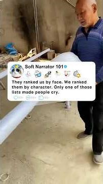 They ranked us by face. We ranked them by character. Only one of those lists made people cry.