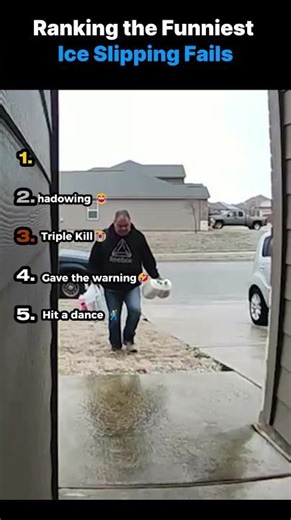 Ranking the Funniest Ice Slipping Fails ❄️😂