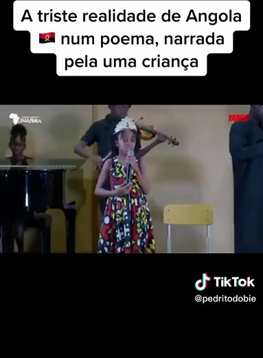 A triste realidade de Angola 🇦🇴 num poema, narrada pela uma criança