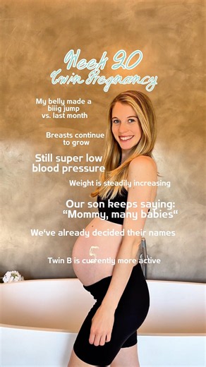 Twin Pregnancy Bump Update