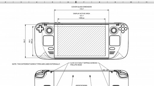 Valve Shares CAD Files Detailing the Steam Deck's Shell