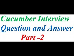 Cucumber Interview Question and Answer Part 2