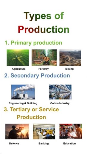 Types of production 📚📝#production