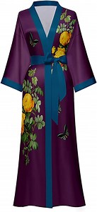AMITOFO Long Silk Kimono Robes for Women Lightweight Silky Satin Floral Bathrobe Soft Cozy Ladies Housecoat Loungewear - Walmart.com