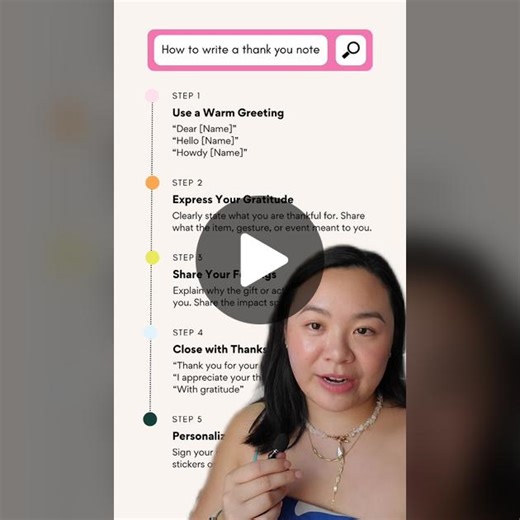 How to Write a Thank You Note 💌 A Step-by-Step Guide #stationery #thankyouletter #thankyounote #interviewtips #austininfluencer #howto #letterwriting #lettering #stationeryshop