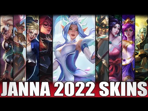 JANNA SKINS 2022 | All Janna Skins Including Crystal Rose Janna