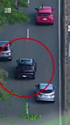 Exclusive Polair vision shows a shocking high-speed pursuit in a stolen Porsche, racing through Brisbane's south-western suburbs. #QLD #Richlands #Porsche #PolicePursuit #9News